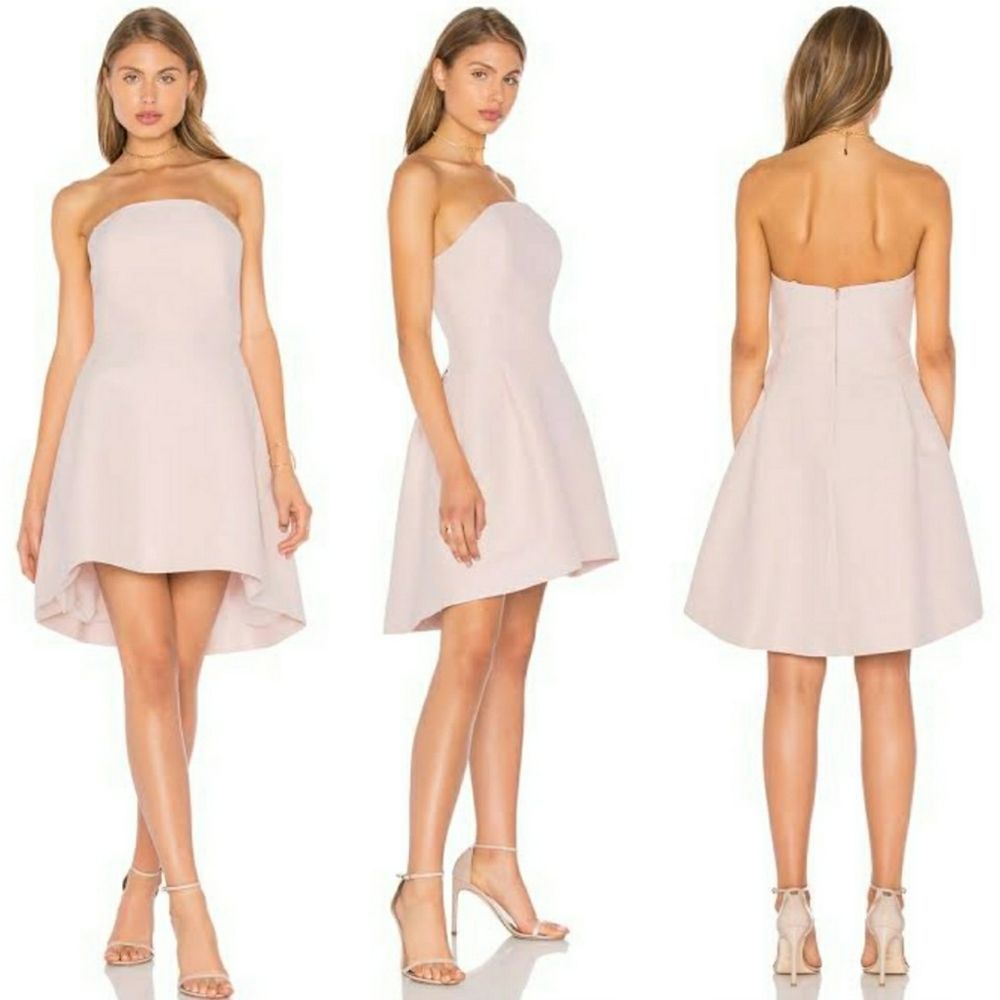 Halston  Strapless Structured Dress Barely… - Picture 2 of 9